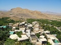 Top view of Niasar or Neyasar desert town near Kashan , Iran Royalty Free Stock Photo