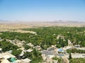 Top view of Niasar or Neyasar desert town near Kashan , Iran Royalty Free Stock Photo