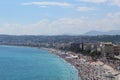 A top view from the Nice beach- France