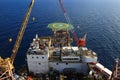 Top View of Offshore Drilling Rig