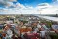 Top view of the old city of Riga