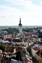 Top view on old city in Tallinn Estonia Royalty Free Stock Photo