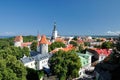 Top view on old city in Tallinn Estonia Royalty Free Stock Photo