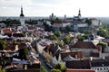 Top view on old city in Tallinn Estonia Royalty Free Stock Photo