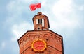 Top view of old fire tower with clock (1911), Vinnytsia