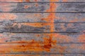 Top view of old grunge colorful or multi color wooden wall or floor for background texture. Royalty Free Stock Photo