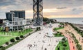 View of old Pitsunda Lighthouse In Miracle Park, Batumi