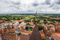 Top view of the oldest Danish town Ribe in southern Denmark Royalty Free Stock Photo