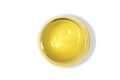 Top view of olive oil bowl isolated on white Royalty Free Stock Photo