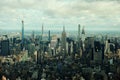 Top view from  One World Trade Center Observatory Royalty Free Stock Photo