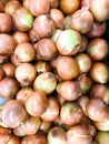 Top View Onion (Bawang Bombay) in Indonesian market.