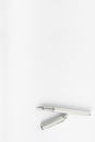 Top view of open ink pen lying on blank sheet of white paper Royalty Free Stock Photo