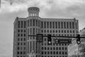 Top view of Orlando City Hall and Jackson street sign at downtown area. Royalty Free Stock Photo