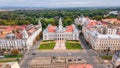 Top view over historic city center of Arad, Romania Royalty Free Stock Photo