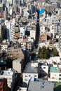 Top view over residential building in Tokyo Royalty Free Stock Photo