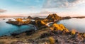 Top view of Padar Island in a morning, Indonesia