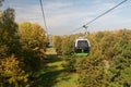 Top view of Park Slaski from the `ELKA` funicular Royalty Free Stock Photo