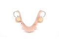 Partial Denture  on white background. Royalty Free Stock Photo