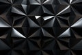 Top-View Pattern of Polished Black Pyramids on Semi-Gloss Wall AI Generated Royalty Free Stock Photo