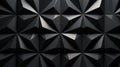 Top-View Pattern of Polished Black Pyramids on Semi-Gloss Wall AI Generated Royalty Free Stock Photo