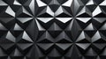 Top-View Pattern of Polished Black Pyramids on Semi-Gloss Wall AI Generated Royalty Free Stock Photo