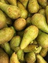 Top view of pears Royalty Free Stock Photo