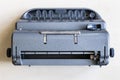 Top view of Perkins Brailler, braille typewriter