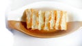top view photo of coconut Pancong cake.