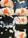 Top view photo of many Sushi