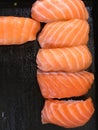 Top view photo of many Sushi