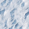 Top view photo of snow with subtle grooves and texture, seamless texture Royalty Free Stock Photo