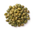 Top view of of pickled capers Royalty Free Stock Photo