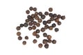 Pile of black pepper seeds as a spice. Royalty Free Stock Photo