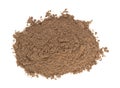 Top view of a pile of cocoa