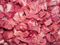 Top view of a pile of fresh raw chopped beef Royalty Free Stock Photo