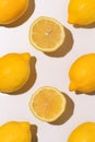 top view of pile of lemons