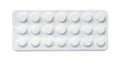 Top view of pills blister pack Royalty Free Stock Photo