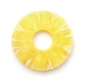 Top view of pineapple slice Royalty Free Stock Photo