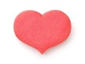 Top view of pink heart shaped cookie Royalty Free Stock Photo