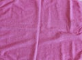 Top view of Pink Towel texture. Pink Towel Fabric Texture Background. Close-up. Pink natural cotton towel background. Royalty Free Stock Photo