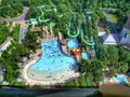 Top view of pool from a high height in singapore