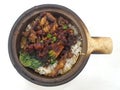 Pork Claypot Rice Royalty Free Stock Photo