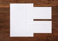 Letterhead and envelop for corporate identity template Royalty Free Stock Photo