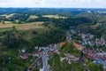 Top view of Pottenstein / Germany