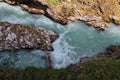 Top-Down of Flowing Water in Nature