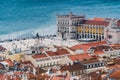 Top view of PraÃÂ§a do ComÃÂ©rcio - Lisbon