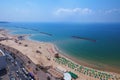Top view of the promenade of tel Aviv Royalty Free Stock Photo