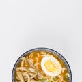 top view ramen bowls. High quality photo