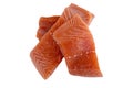 Top View Raw Cut Salmon Royalty Free Stock Photo