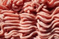 Top view of raw minced pork , chicken, beef meat background Royalty Free Stock Photo
